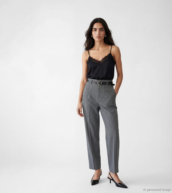 LC Waikiki  Formal Pants - Grey Formal Pants