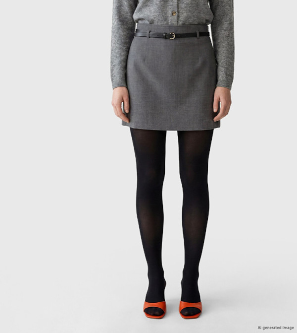 LC Waikiki  Mini Skirts - Grey Mini Skirts