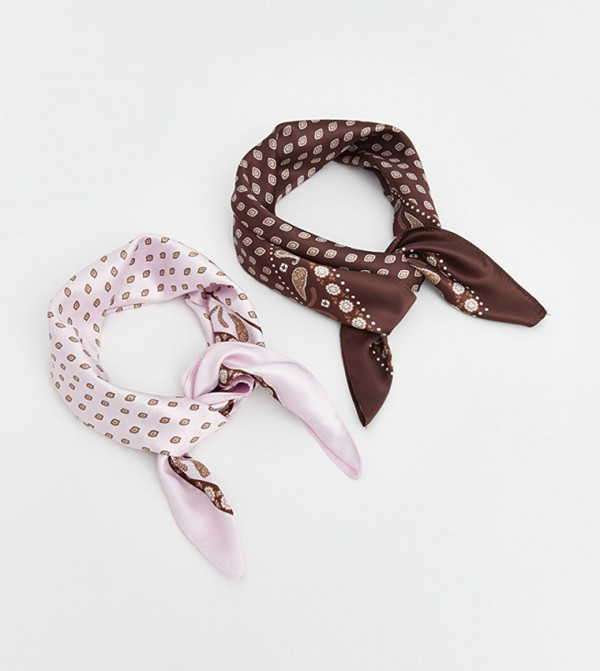 LC Waikiki  Silk Scarves - Pink Silk Scarves