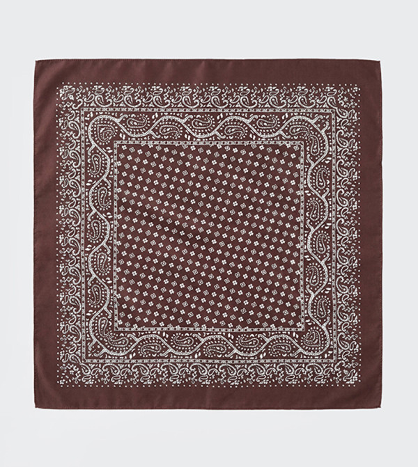 LC Waikiki  Silk Scarves - Dark Brown Silk Scarves