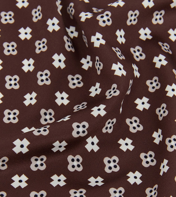 LC Waikiki  Silk Scarves - Dark Brown Silk Scarves