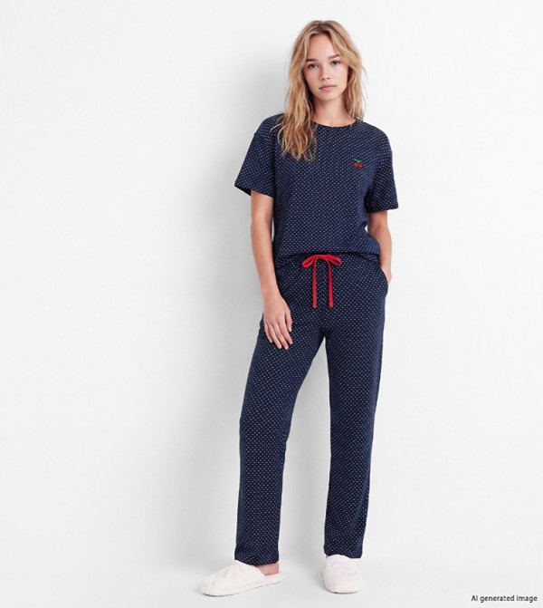 اٍل سي واي كيكي ملابس نوم - كحلي Pyjama Set