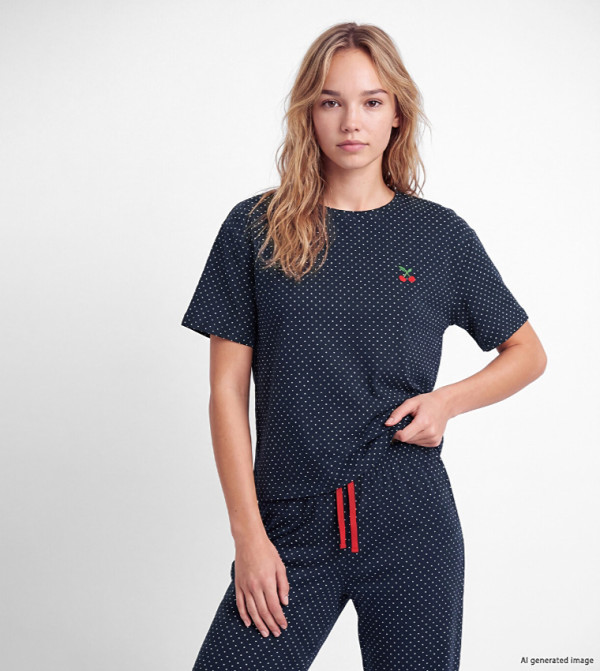 اٍل سي واي كيكي ملابس نوم - كحلي Pyjama Set