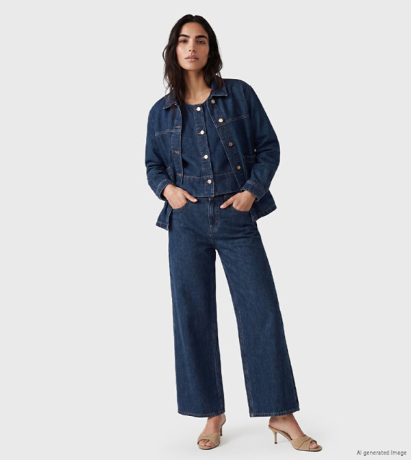 LC Waikiki  Wide Leg Jeans - DARK INDIGO Wide Leg Jeans