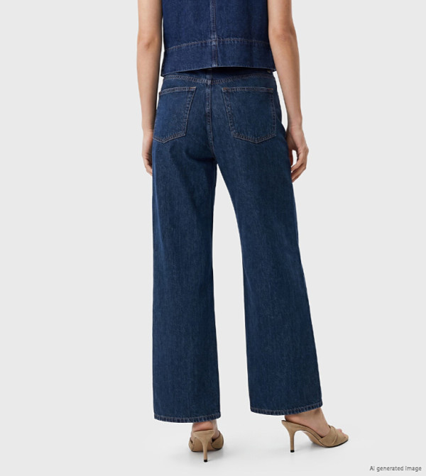 LC Waikiki  Wide Leg Jeans - DARK INDIGO Wide Leg Jeans
