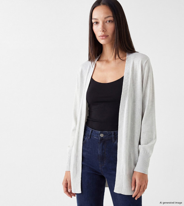 LC Waikiki  Cardigans - LIGHT GREY Cardigans