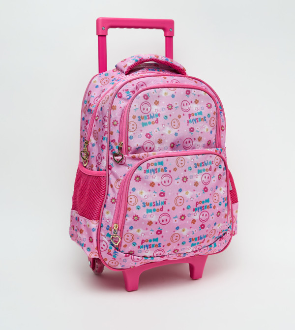 اٍل سي واي كيكي  حقيبة ظهر بعجلات - وردي حقيبة ظهر بعجلات