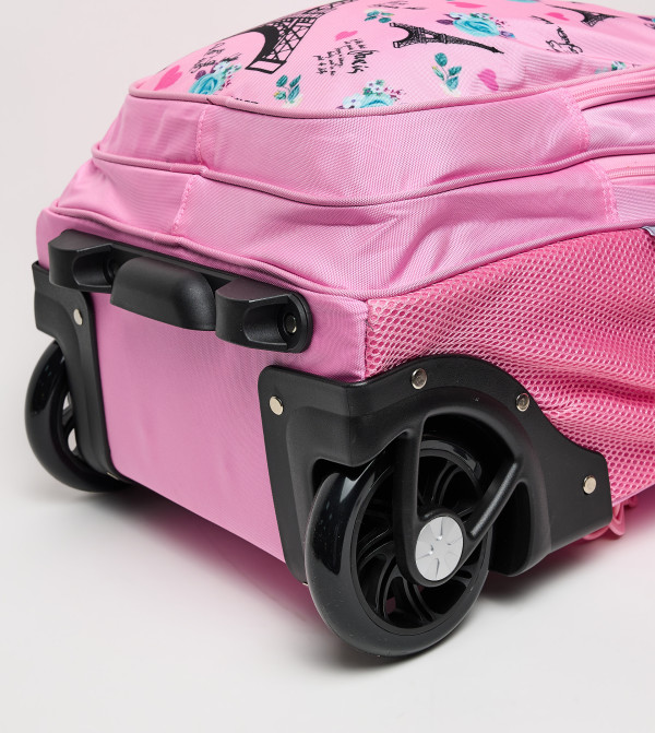 اٍل سي واي كيكي  حقيبة ظهر بعجلات - وردي حقيبة ظهر بعجلات