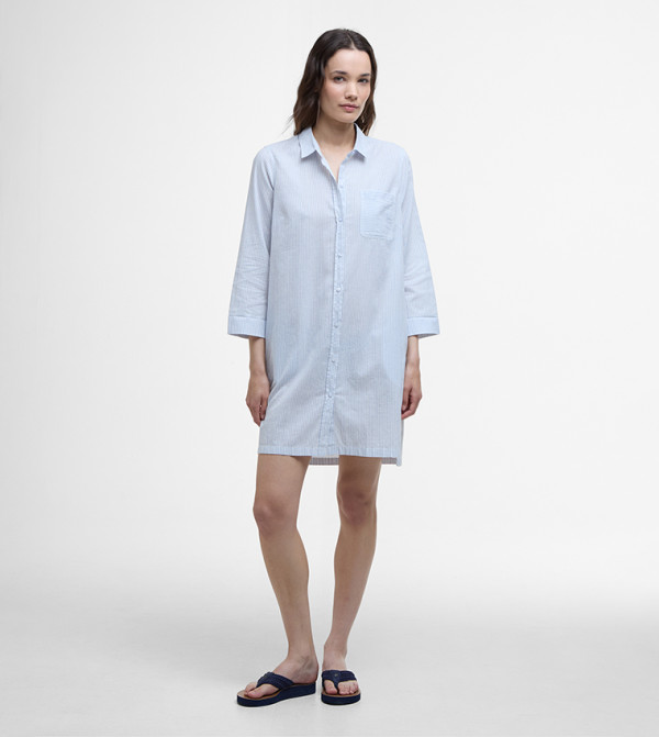 باربور pretty-in-prints-w - أزرق فساتين كاجوال