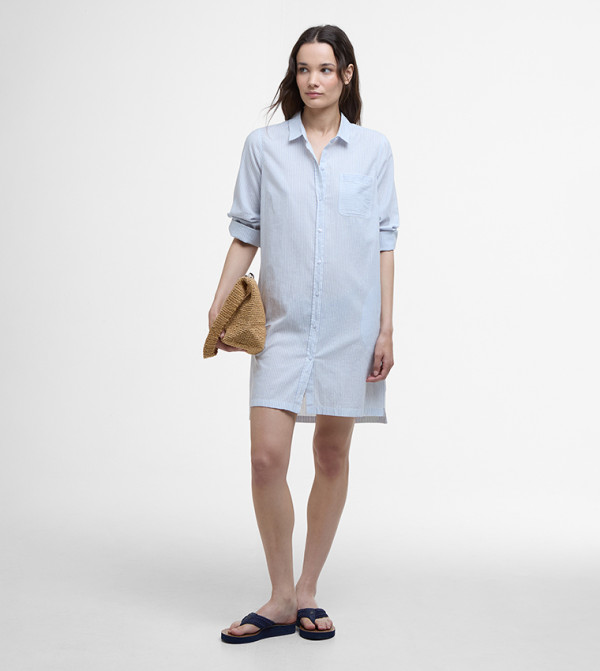 باربور pretty-in-prints-w - أزرق فساتين كاجوال