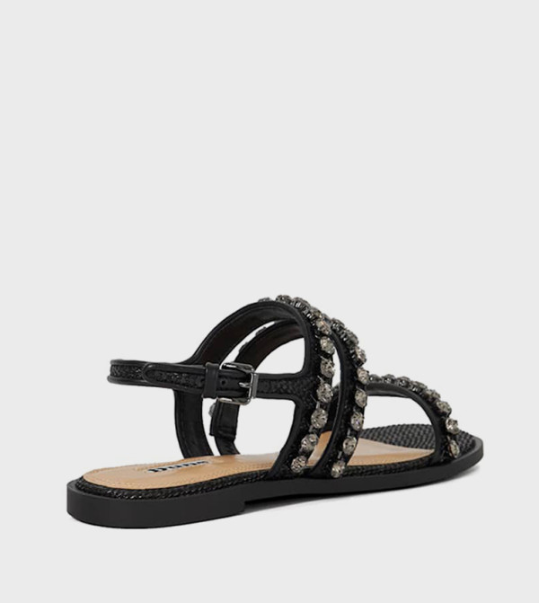 Dune London Dune London - Black Flat Sandals