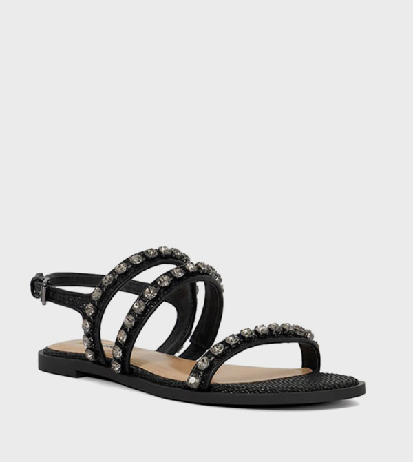 Dune London Dune London - Black Flat Sandals