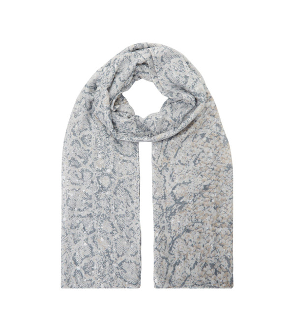 Dune London  Woven Scarves - Grey Knitted Scarves