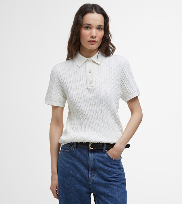 Barbour  - White Polo T-shirts