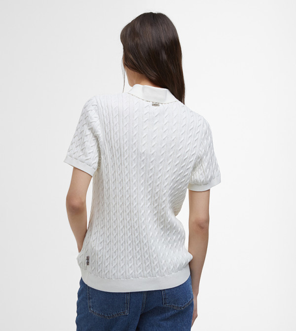 Barbour  - White Polo T-shirts