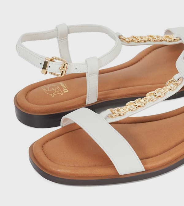ديون لندن  summer-workwear-w - أبيض  Flat Sandals