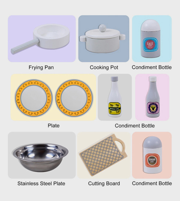 Little Story  Toys - White KITCHEN ROLE PLAY