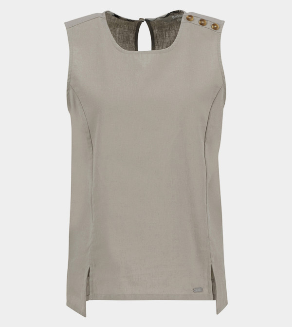 Barbour  - Beige Sleeveless Tops