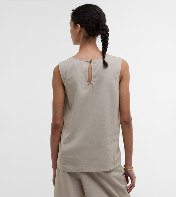 Barbour  - Beige Sleeveless Tops