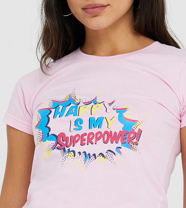 Clovia Clovia - Pink Sleep Tops & Tees