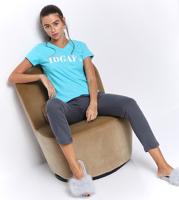 Clovia Clovia - Blue Sleep Tops & Tees