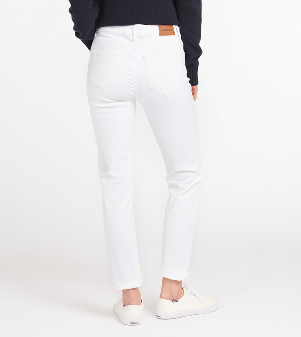 Barbour  Skinny Fit Jeans - White Skinny Fit Jeans