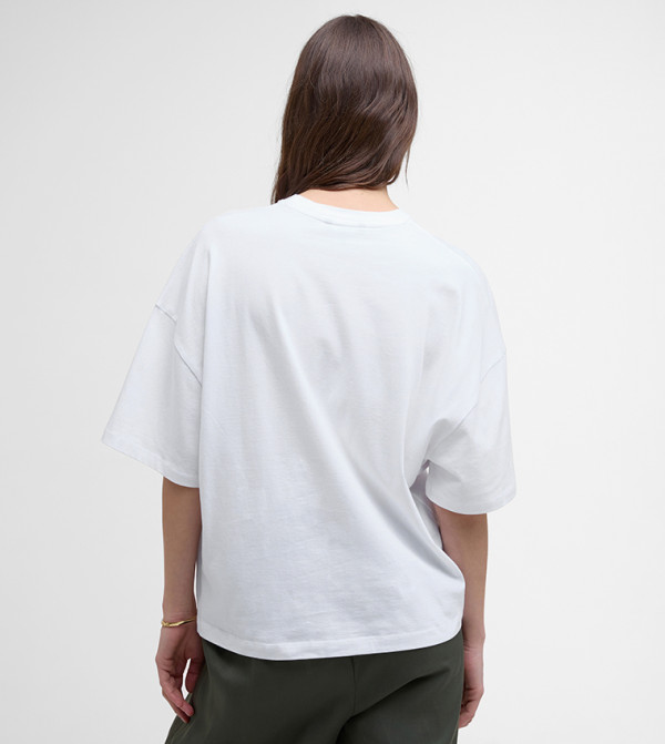 Barbour  Clothing - White Casual T-Shirts