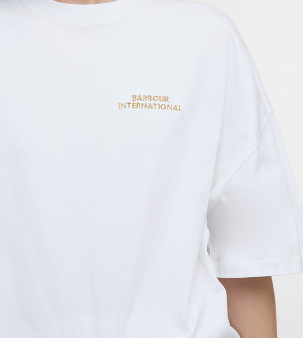 Barbour  Clothing - White Casual T-Shirts