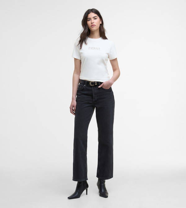 Barbour Barbour - Off White Short Sleeve T-Shirts