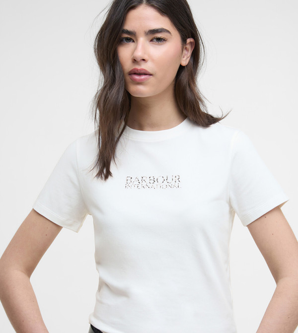 Barbour Barbour - Off White Short Sleeve T-Shirts