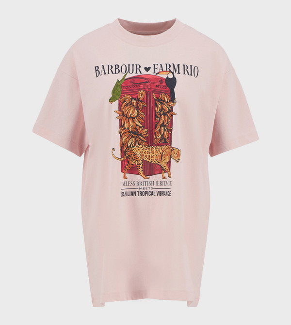 Barbour Barbour - Pink Short Sleeve T-Shirts