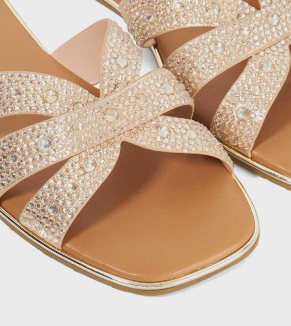 Dune London Dune London - Gold Flat Sandals