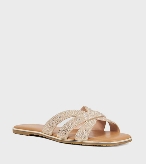 Dune London Dune London - Gold Flat Sandals