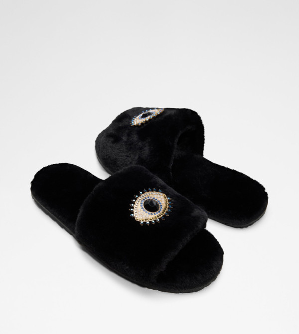 Aldo  Flip flops and Slides - BLACK Bedroom Slippers