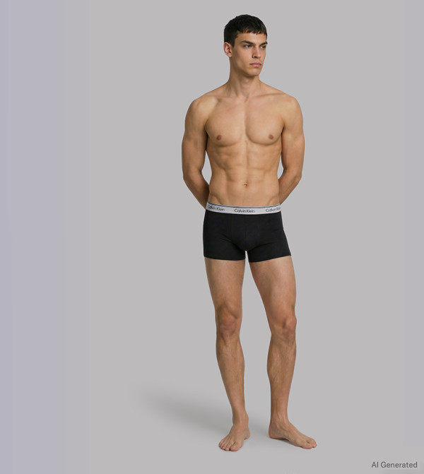 كالفين كلاين  ملابس داخلية وفانيلات  - أسود سراويل داخلية