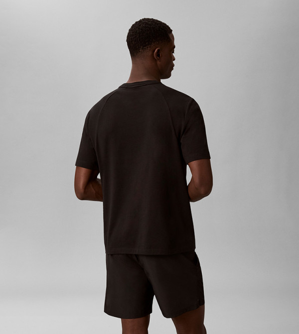 كالفين كلاين كالفين كلاين - أسود Round Neck T-Shirts