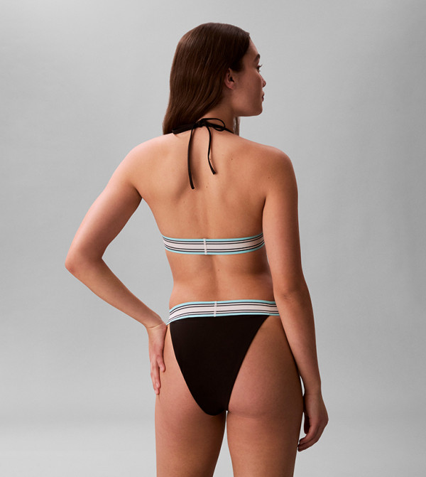 كالفين كلاين  توب بكيني  - أسود Bikini Tops