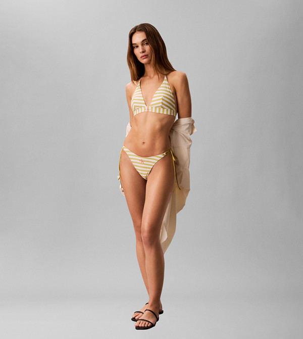 كالفين كلاين  توب بكيني  - أصفر Bikini Tops