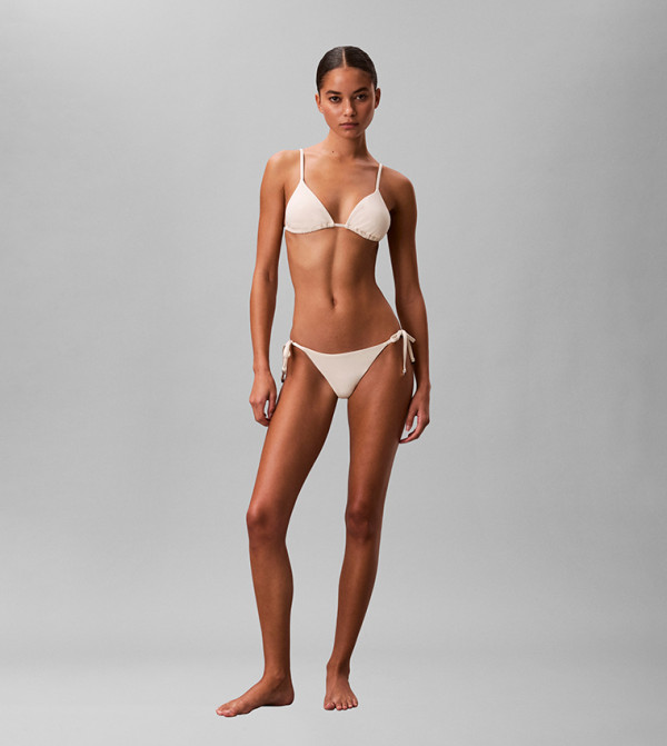 كالفين كلاين  توب بكيني  - أبيض Bikini Tops