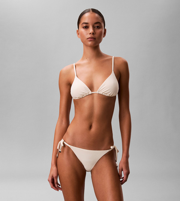 كالفين كلاين  توب بكيني  - أبيض Bikini Tops