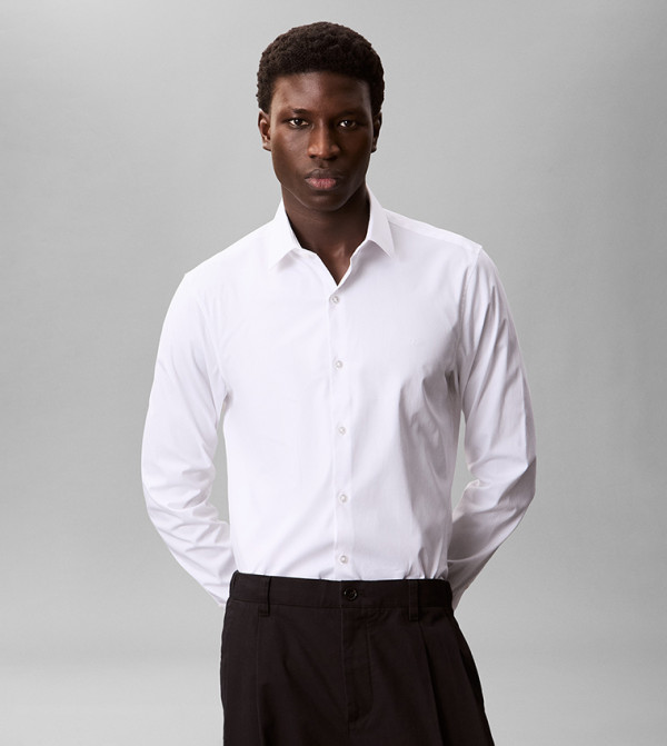 Calvin Klein Shirts - White Long Sleeves