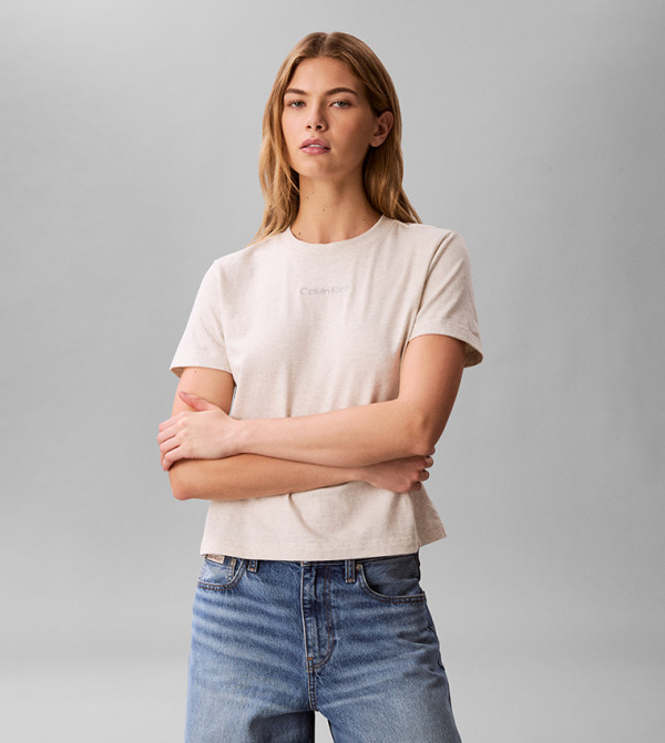 Calvin Klein Calvin Klein - Grey Short Sleeve T-Shirts