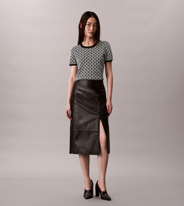 كالفين كلاين كالفين كلاين - أسود Cropped Tops