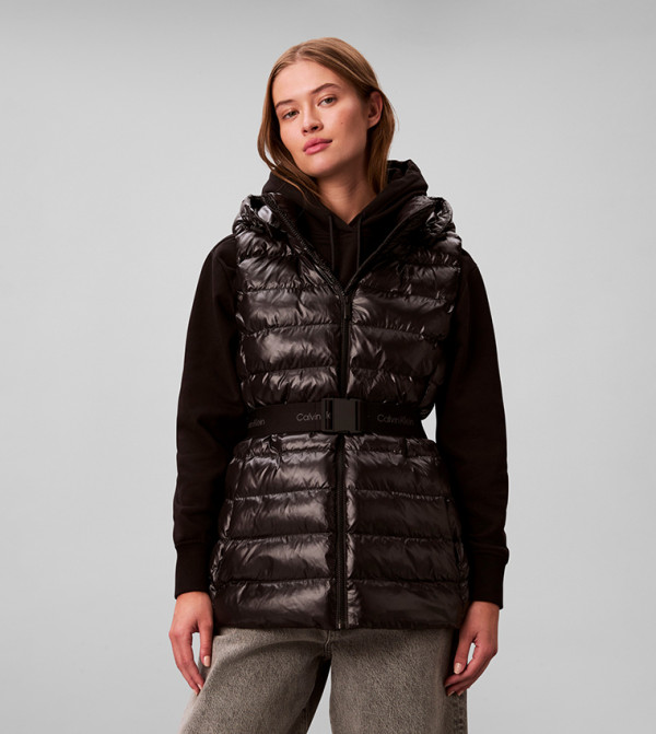 Calvin Klein  Puffer & Quilted Jackets - Black Puffer & Quilted Jackets