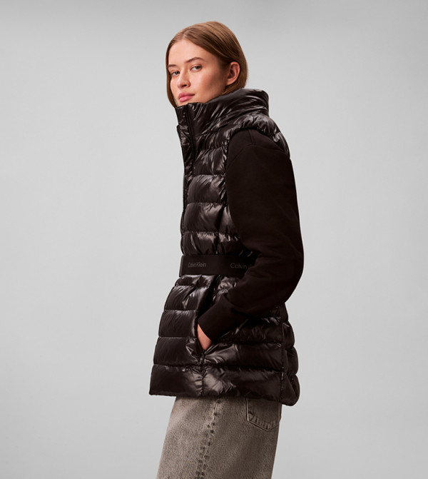 Calvin Klein  Puffer & Quilted Jackets - Black Puffer & Quilted Jackets