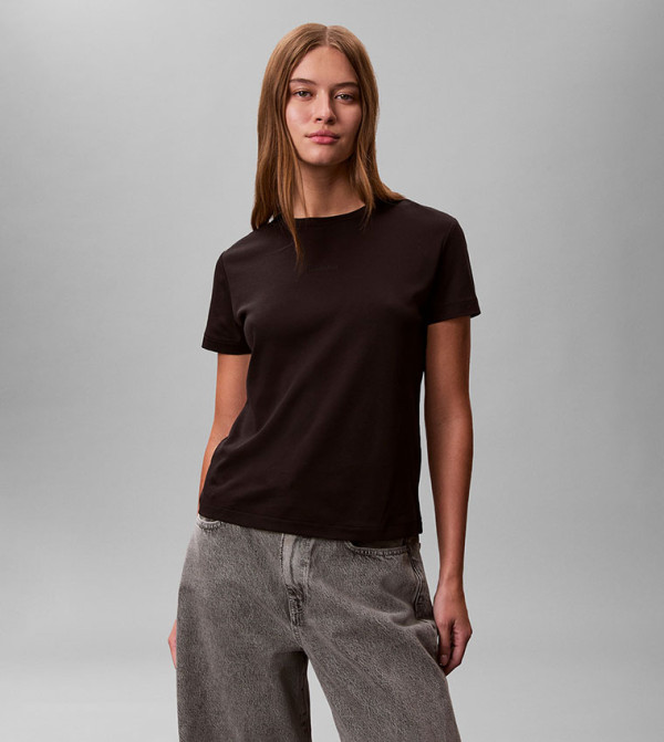 Calvin Klein everyday-essentials - BLACK Short Sleeve T-Shirts