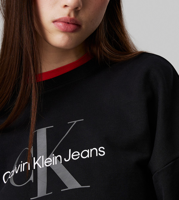 Calvin Klein Jeans  Hoodies & Sweatshirts - Black Sweatshirts