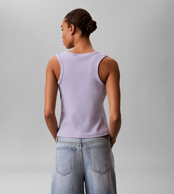 Calvin Klein Cropped Tops - Blue Cropped Tops