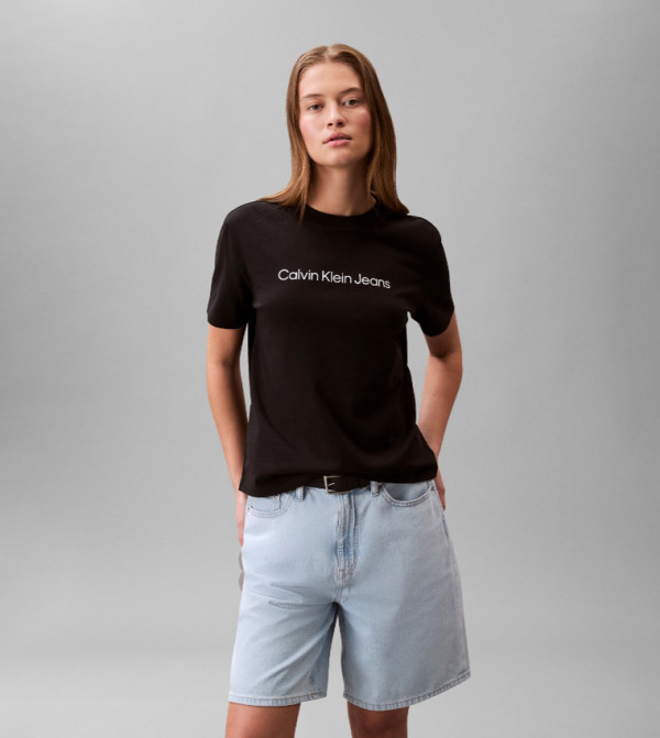 Calvin Klein  Clothing - BLACK Short Sleeve T-Shirts