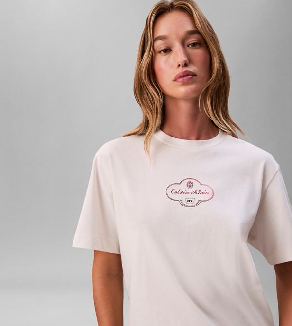 Calvin Klein Clothing - White Short Sleeve T-Shirts